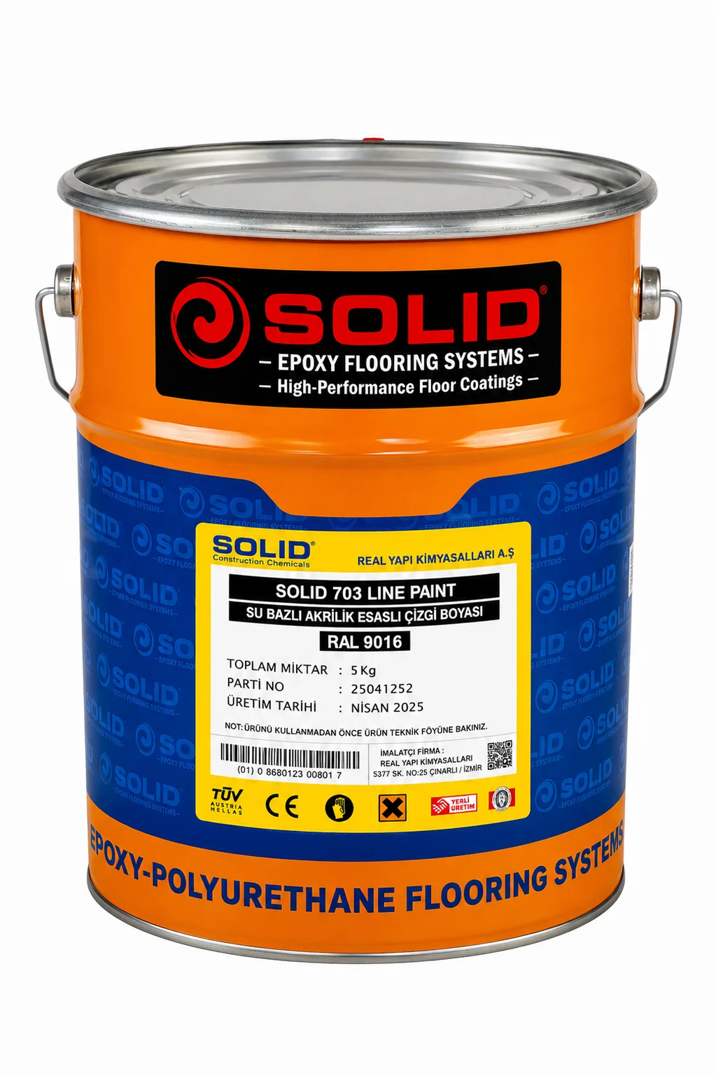 SOLID 703 LINE PAINT - SU BAZLI AKRİLİK ÇİZGİ BOYASI